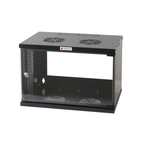 Techly I-CASE EL-1006B45 stojak 6U Szafa wisząca Czarny - 2597194