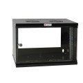 Techly I-CASE EL-1006B45 stojak 6U Szafa wisząca Czarny - 2597190