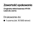 HP Oryginalny wkład laserowy 81A LaserJet, czarny - 2436215