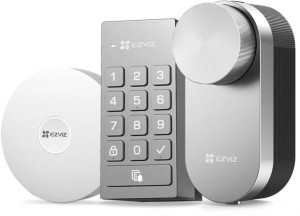 Zestaw inteligentny zamek Ezviz DL01 RPO + Cyferblat DL01CP + Bramka A3 Wi-Fi ZigBee