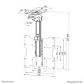 Neomounts FPMA-C020BLACK uchwyt do telewizorów 101,6 cm (40") Czarny - 2607026