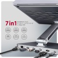 Stojak na laptop 10-16" + hub I/O 7 w 1 AXAGON - 2590469