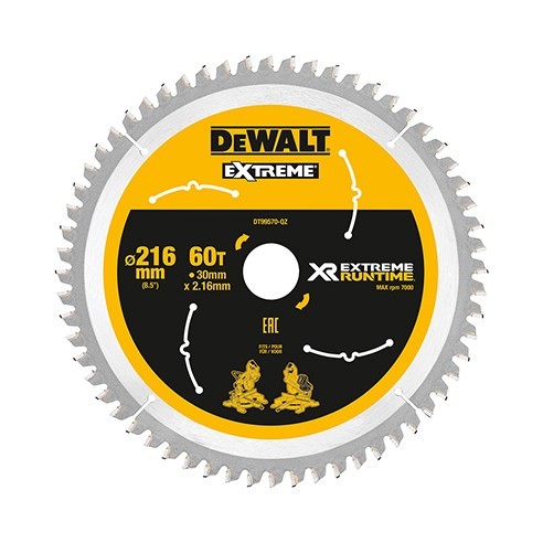 DeWALT DT99570-QZ ostrze do piły tarczowej 21,6 cm 1 szt. - 2001923