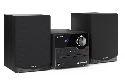 Sharp XL-B517D(BK) Mikrosystem Hi-Fi, CD/FM/USB/Bluetooth v5.0, Wejście Aux, 45W, Czarny Sharp | Mikrosystem Hi-Fi | XL-B517D(BK) | Gniazdo USB | Wejście AUX | Łączność Bluetooth | Odtwarzacz CD | Cza - 2592429