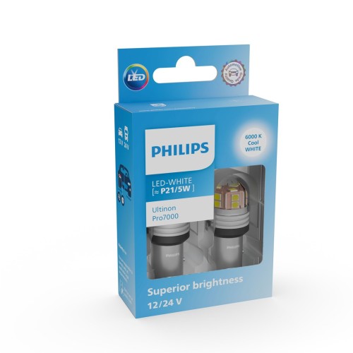 Żarówka Philips Ultinon Pro7000 SI 11499CU70X2 Doskonała jasność, bezpieczniejsza jazda - 2593432