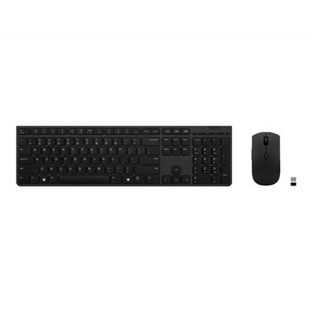Lenovo | Profesjonalna bezprzewodowa ładowalna klawiatura i mysz combo | Zestaw klawiatury i myszy | Bezprzewodowy | Mysz w zestawie | Estonia | Łączność Bluetooth | Szary - 2594479