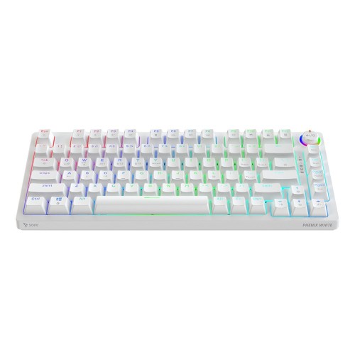 SAVIO KLAWIATURA MECHANICZNA BEZPRZEWODOWA PHENIX WHITE GATERON RED PRO ABS - 2605846