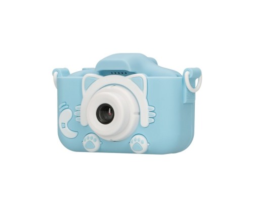 Extralink Aparat cyfrowy Kids Camera H27 Dual Niebieski 1080P 30fps, wyświetlacz 2.0" - 2595694