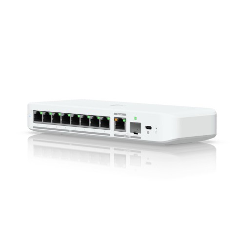 Ubiquiti UniFi Flex 2.5G Zarządzany L2 2.5G Ethernet (100/1000/2500) Obsługa PoE Montaż na biurku/ścianie Biały - 2596937