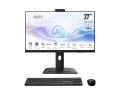 MSI AIO Modern AM273QP AI 1UM-078EU Intel Core 5 Processor 125H 27" IPS LED FHD Non-Touch Anti-Glare 16GB SSD1TB M.2 AX211 WiFi 6E Windows 11 Pro Black - 2588643