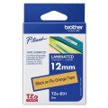 Brother TZE-B31 taśmy do etykietowania Czarny na pomarańczowym fluorescencyjnym - 2598357
