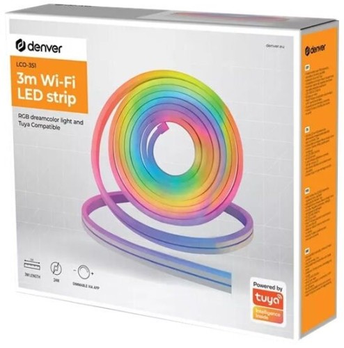 Listwa oświetleniowa Wi-Fi Denver LCO-351 3 metry z Tuya - 2593308