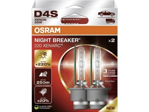 Żarówka (Zestaw 2szt.) D4S 42V 35W P32D-5 XENARC NIGHT BREAKER 220, biała 4500K - 2593467
