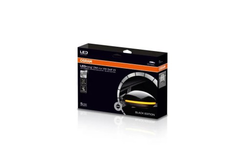 Zestaw lamp kierunkowskazu L/P (żółty, LED, dynamiczny, kpl., wersja BLACK) pasuje do: VW GOLF VII, TOURAN II 08.12- - 2593466