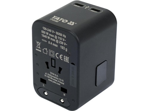 YT.ADAPTER PODRÓŻNY UNIW. USB / USB-C 65W - 2552854