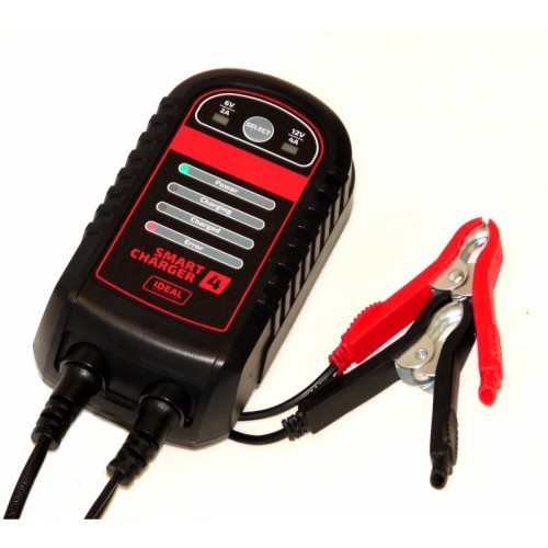 Prostownik SMART 4, napięcie ładowania: 6/12 V IDEAL, prąd ładowania: 4A, napięcie zasilania: 230V, rodzaj akumulatora: AGM/Ca/GEL - 2586352