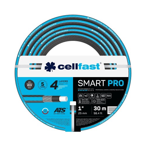 Czarny wąż ogrodowy Smart Pro ATS 1 cal 30 metrów - 2552657