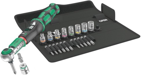 Klucz dynamometryczny 1/4" WERA zestaw 23 części - 2553126