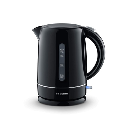 SEVERIN CZAJNIK ELEKTR. CZARNY, PLASTIK, POJ. 17 L, LAMPKA KONTR., SZEROKI OTWÓR, DŁ. PRZEWODU 70 CM, MOC 2200W WK4322 - 2602677