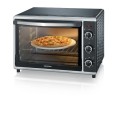 SEVERIN MINI PIEKARNIK, TERMOOBIEG, TEMP. DO 230°C, TIMER DO 120 MIN, KAMIEŃ DO PIZZY, RUSZT, ROŻEN , 42 L, 1800W TO2058 - 2603195