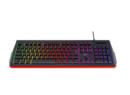 Klawiatura gamingowa Havit KB866L (czarno-czerwony) - 2605771