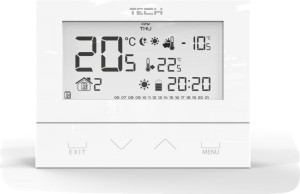 Regulator Tech Controller ST-292V3 przewodowy pokojowy dwustanowy L-5 (3mm Glass) biały