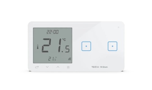 Bezprzewodowy włącznik światła podwójny z regulatorem pokojowym czarny WSR-02L Tech Sterowniki - 2587343