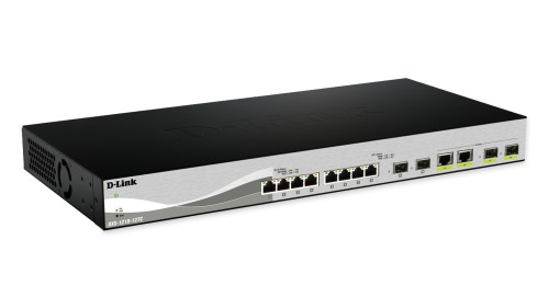 D-Link DXS-1210-12SC/E łącza sieciowe Zarządzany L2 10G Ethernet (100/1000/10000) 1U Czarny, Srebrny - 2588372