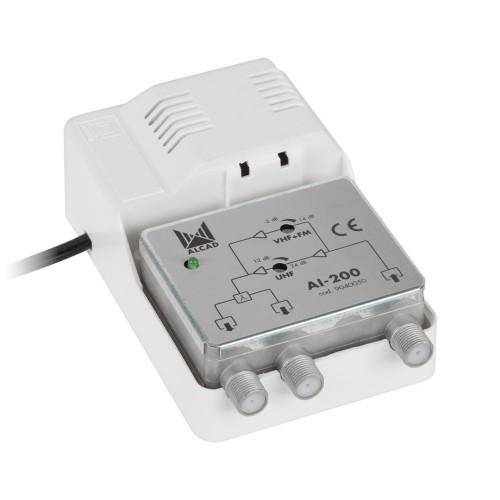Wzmacniacz Alcad AI-200 VHF-UHF 1we/2wy szerokopasmowy - 2589565