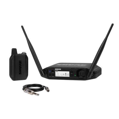 Shure GLXD14+E-Z4 - Cyfrowy system bezprzewodowy DUAL BAND z nadajnikiem bodypack i kablem gitarowym WA302 - 2607126