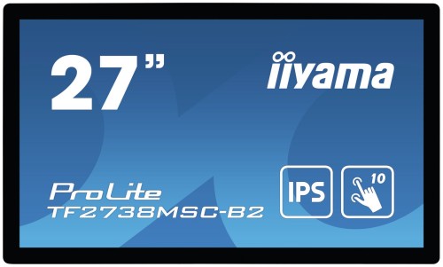 iiyama ProLite TF2738MSC-B2 monitor komputerowy 68,6 cm (27") 1920 x 1080 px Full HD LED Ekran dotykowy Przeznaczony dla wielu użytkowników Czarny - 2590492