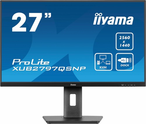 iiyama ProLite XUB2797QSNP-B1 monitor komputerowy 68,6 cm (27") 2560 x 1440 px Wide Quad HD LED Czarny - 2552016