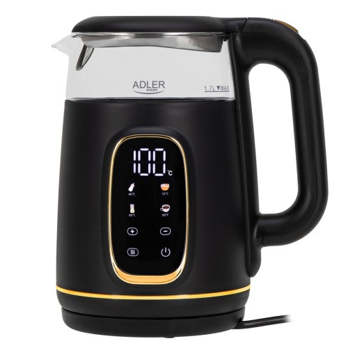 Czajnik elektryczny ADLER AD 1305 czarno-złoty - 2607850