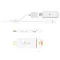 Adapter do bezprzewodowego przesyłania obrazu i dźwięku j5create Screencast 4K HDMI Wireless Display Adapter, Miracast/AirPlay/Chromecast, Admin Gateway Password, Double Antennas, kolor biały JVAW76MA - 2608030