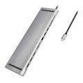 LogiLink UA0373 - Przewodowy - USB 3.2 Gen 1 (3.1 Gen 1) Type-C - 100 W - 3,5 mm - 10,100,1000 Mbit/s - Aluminiowy - 2587579
