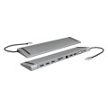 LogiLink UA0373 - Przewodowy - USB 3.2 Gen 1 (3.1 Gen 1) Type-C - 100 W - 3,5 mm - 10,100,1000 Mbit/s - Aluminiowy - 2587570