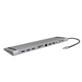 LogiLink UA0373 - Przewodowy - USB 3.2 Gen 1 (3.1 Gen 1) Type-C - 100 W - 3,5 mm - 10,100,1000 Mbit/s - Aluminiowy - 2587571