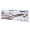 LogiLink UA0373 - Przewodowy - USB 3.2 Gen 1 (3.1 Gen 1) Type-C - 100 W - 3,5 mm - 10,100,1000 Mbit/s - Aluminiowy - 2587577