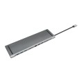 LogiLink UA0373 - Przewodowy - USB 3.2 Gen 1 (3.1 Gen 1) Type-C - 100 W - 3,5 mm - 10,100,1000 Mbit/s - Aluminiowy - 2587572