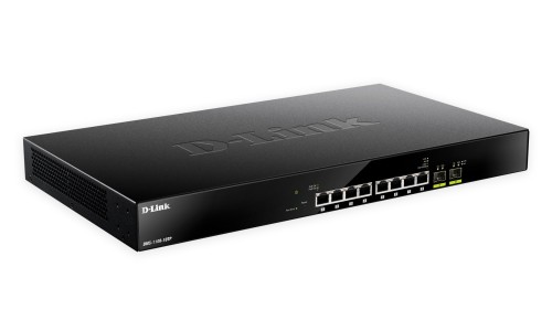Przełącznik sieciowy D-Link DMS-1100-10TP - Zarządzany - L2 - 2.5G Ethernet (100/1000/2500) - Power over Ethernet (PoE) - Montaż w szafie - 1U - 2549984