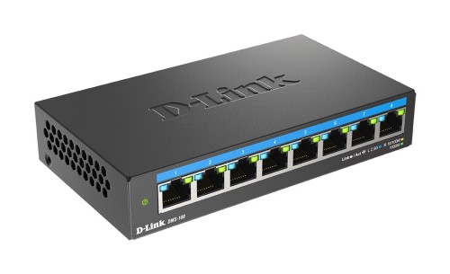 8-portowy wielogigabitowy przełącznik biurkowy D-Link 2.5G - niezarządzany - L2 - 2.5G Ethernet (100/1000/2500) - 2549940
