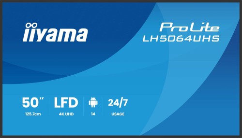 Płaski ekran iiyama LH6564UHS-B1AG 65 IN LCD UHD - 165.1 cm - 2551357