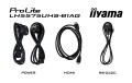 iiyama LH5575UHS-B1AG signage display Płaski panel Digital Signage 138,7 cm (54.6") LCD Wi-Fi 500 cd/m2 4K Ultra HD Czarny Procesor wbudowany Android 11 24/7 - 2551747