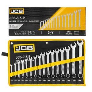 JCB KLUCZ PŁASKO-OCZKOWY kpl.16el. (6-24mm)