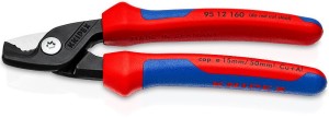 Obcinak do kabli elektrycznych Knipex StepCut Czarny, Niebieski, Czerwony