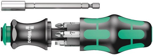 Rękojeść do bitów WERA 1/4" z magnesem + 6 bitów - 2608223