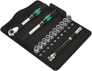Zestaw kluczy nasadowych z grzechotką Zyklop Hybrid 1/2''
