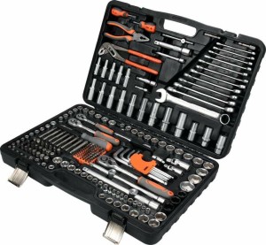 Zestaw kluczy 225 elementów 1/2"/3/8"/1/4" STHOR 58693