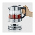 SEVERIN CZAJNIK ELEKTR. SZKŁO-STAL, REGULACJA TEMP. W PODSTAWIE, AUT. PROGRAMY, SITKO DO HERBATY, POJ. 1 L, MOC 2200W WK3473 - 1333010