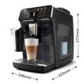 Ekspres do kawy Philips EP4441/50, ciśnienie 15 bar, wbudowany spieniacz mleka, automatyczny, 1500 W, czarny - 2425508